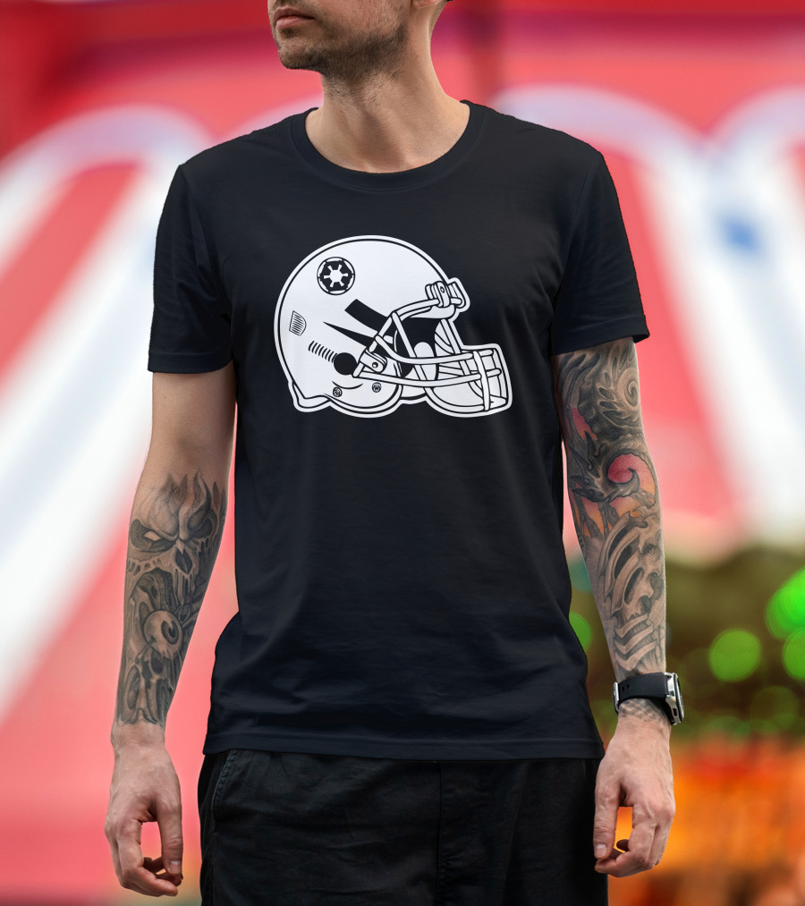 Star Wars Galactic Troopers Football Helmet T-Shirt