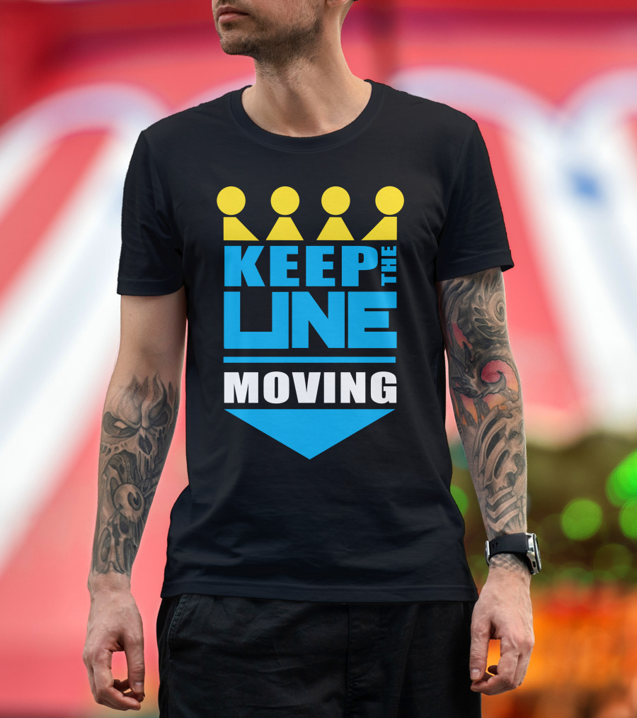Kc Royals Keep The Line Moving Baseball Crown Fans T-Shirt