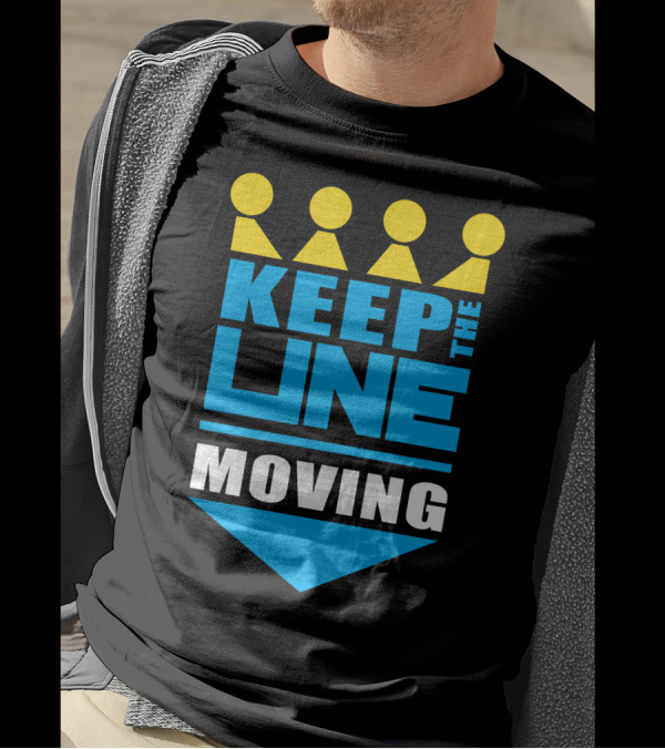Kc Royals Keep The Line Moving Baseball Crown Fans T-Shirt