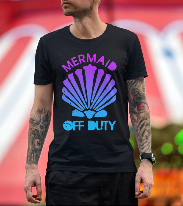 Premium T-Shirt: Mermaid Off Duty Shell Gradient Ocean T-Shirt Mermaid Off Duty Shell Gradient Ocean T-Shirt