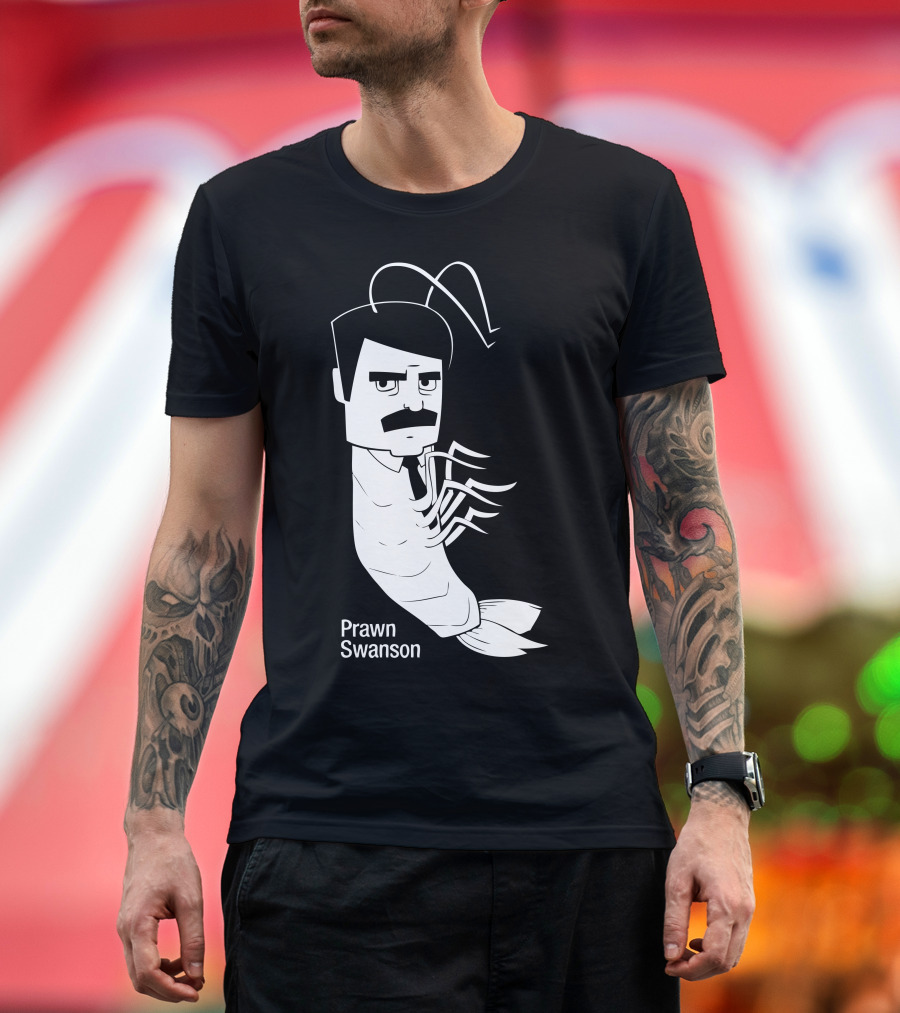 Prawn Swanson Parks and Recreation Mashup T-Shirt