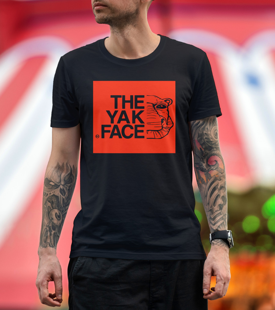 THE YAK FACE Parody Red Box T-Shirt