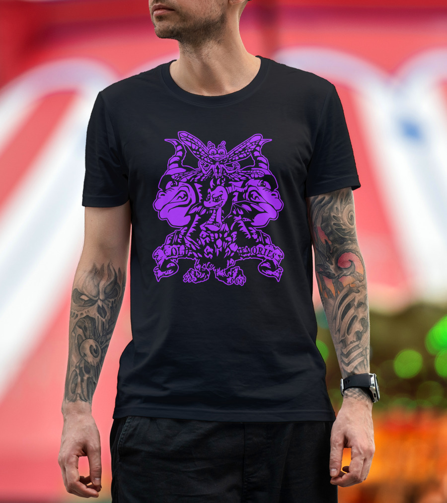 Violet Old Memories Spyro Crest T-Shirt