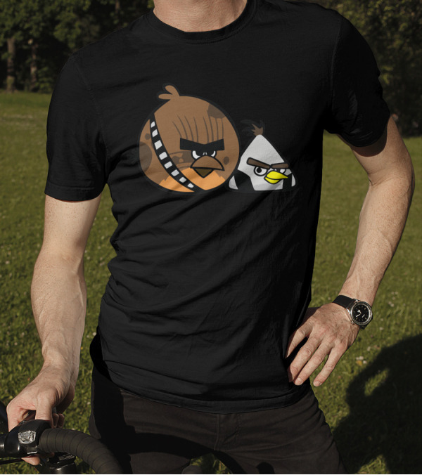 Angry Birds Chewbacca And Han Solo T-Shirt
