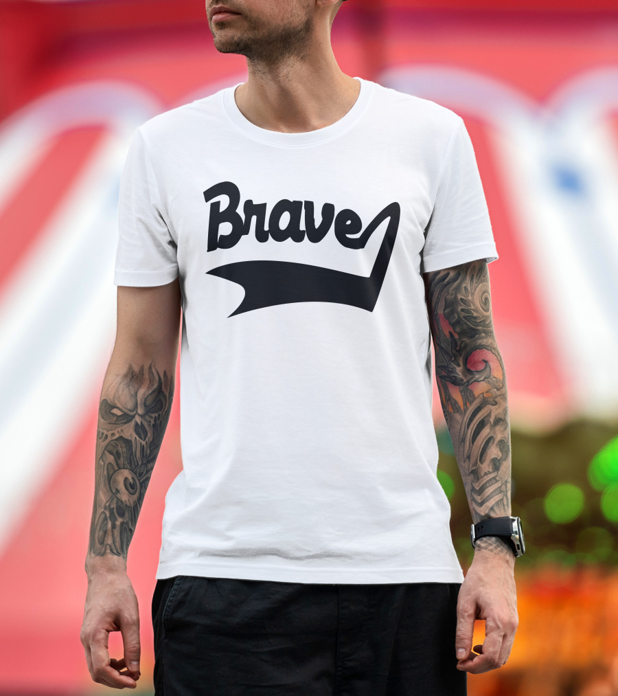 Brave Script Emblem T-Shirt