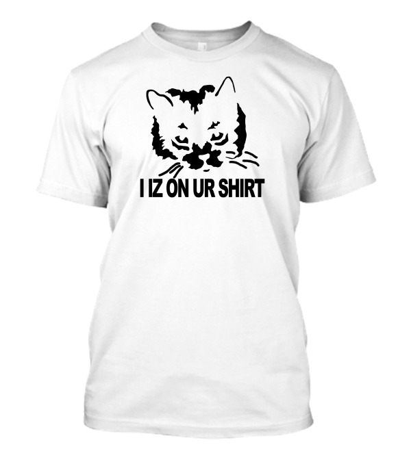 I Iz On Ur Shirt Funny Lolcat Geek Nerd Cat 3Xl T-Shirt