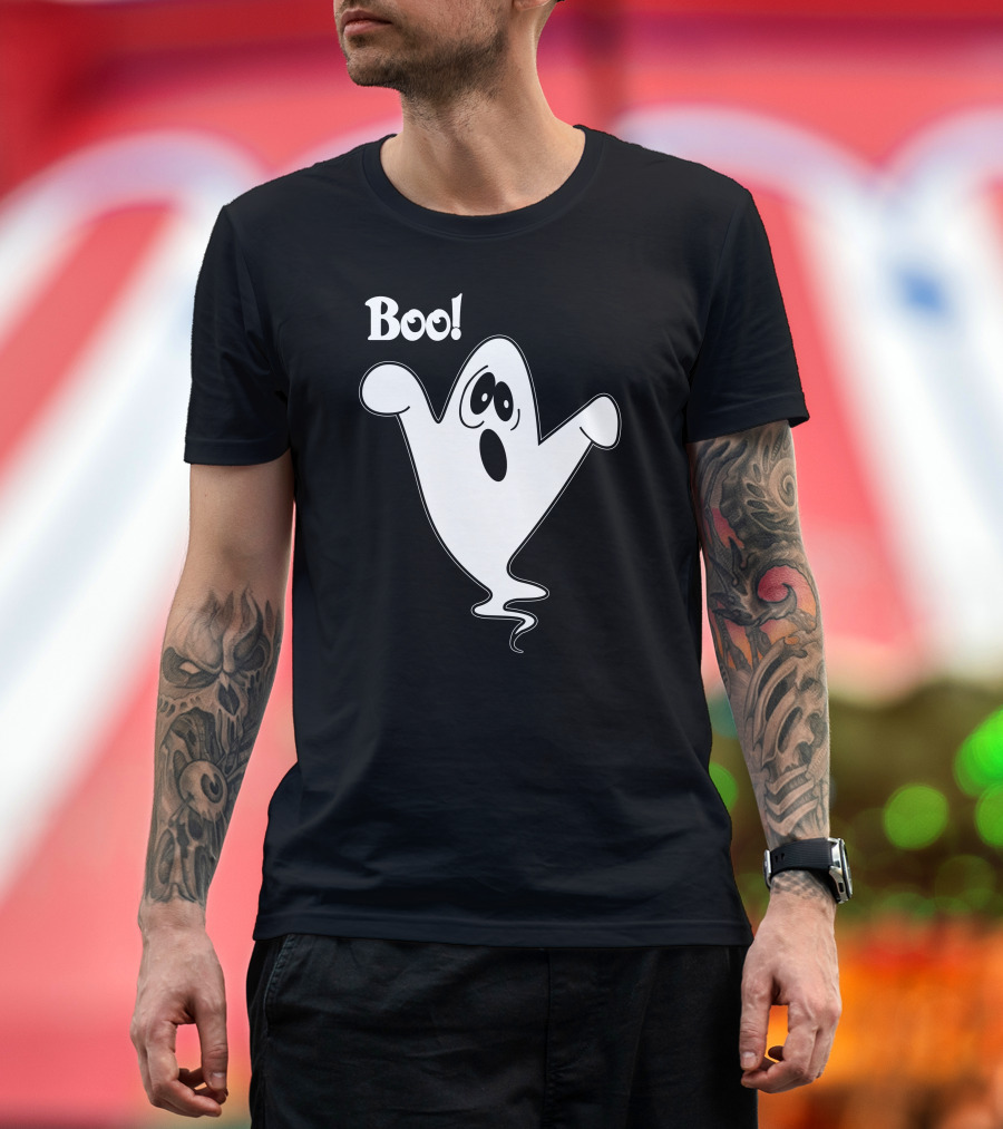 Boo Cute Howling Ghost T-Shirt