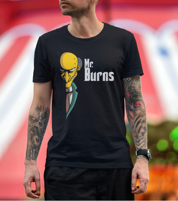 Premium T-Shirt: Mr. Burns Godfather T-Shirt Mr. Burns Godfather T-Shirt