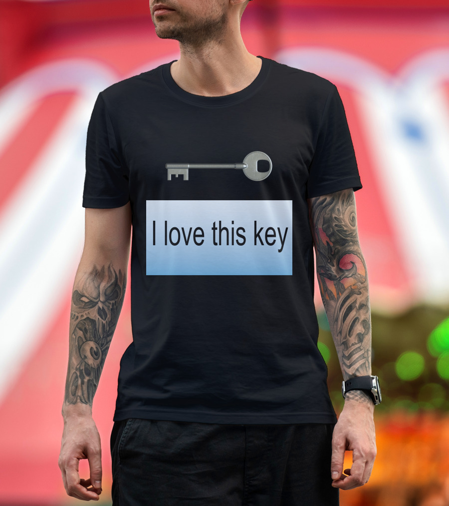 I Love This Key Classic Silver T-Shirt