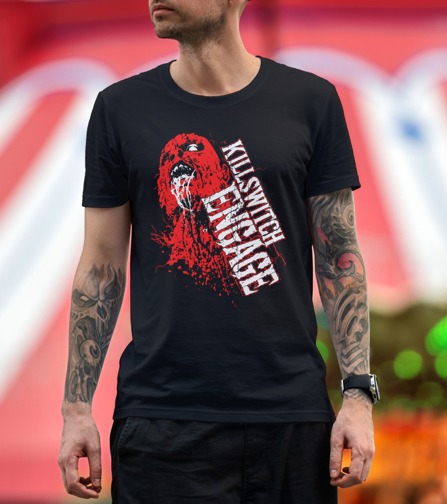 Killswitch Engage Red Splatter Horror T-Shirt
