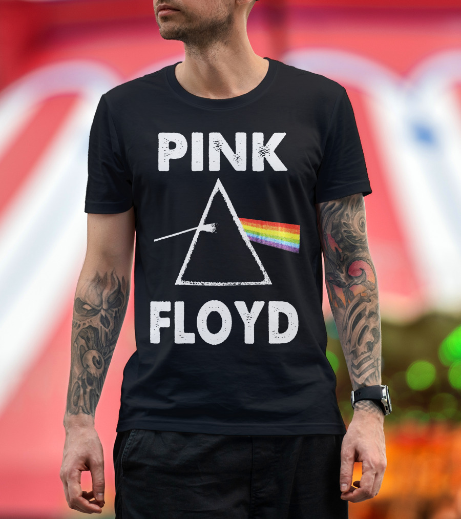 Pink Floyd Dark Side of the Moon Prism Rainbow Classic T-Shirt