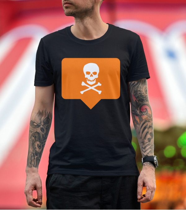 Premium T-Shirt: I Hate Insta Skull and Crossbones Notification T-Shirt I Hate Insta Skull and Crossbones Notification T-Shirt