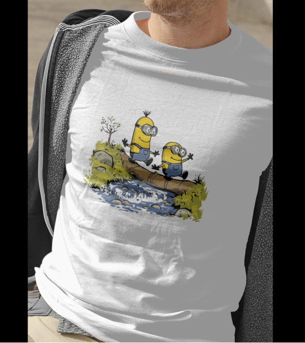 Kevin Bob New Minions Adventure Crossing Stream T-Shirt