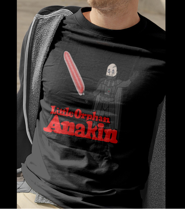 Little Orphan Anakin The Binary Suns Wil Come Out Tomorrow T-Shirt