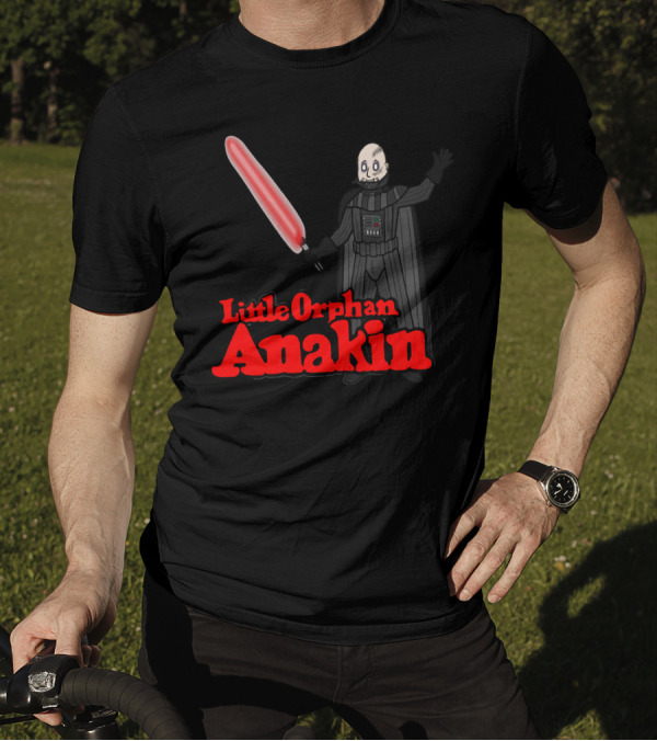 Little Orphan Anakin The Binary Suns Wil Come Out Tomorrow T-Shirt