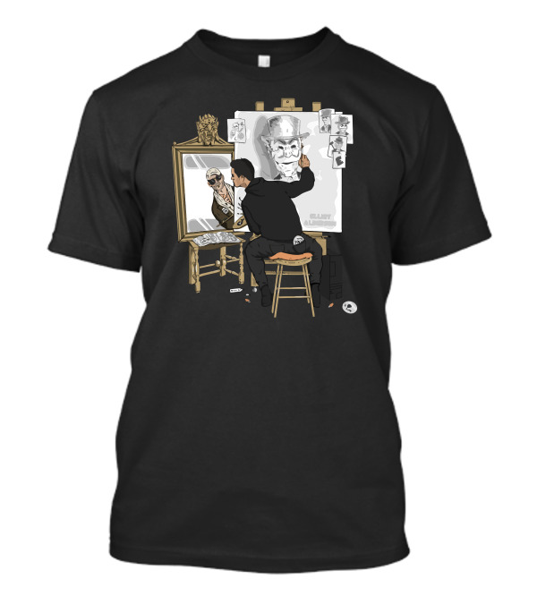 Self Portrait Hacker Painting Mirror Reflection T-Shirt