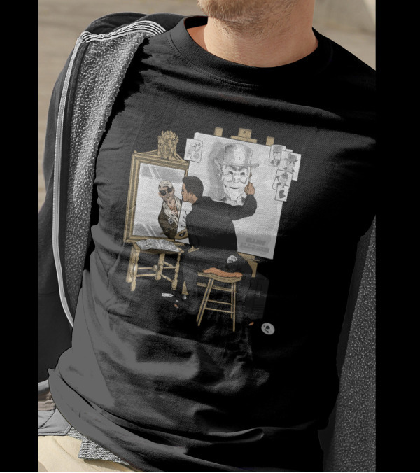 Self Portrait Hacker Painting Mirror Reflection T-Shirt