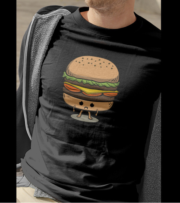 I Hate Diets Hamburger Character With Legs T-Shirt