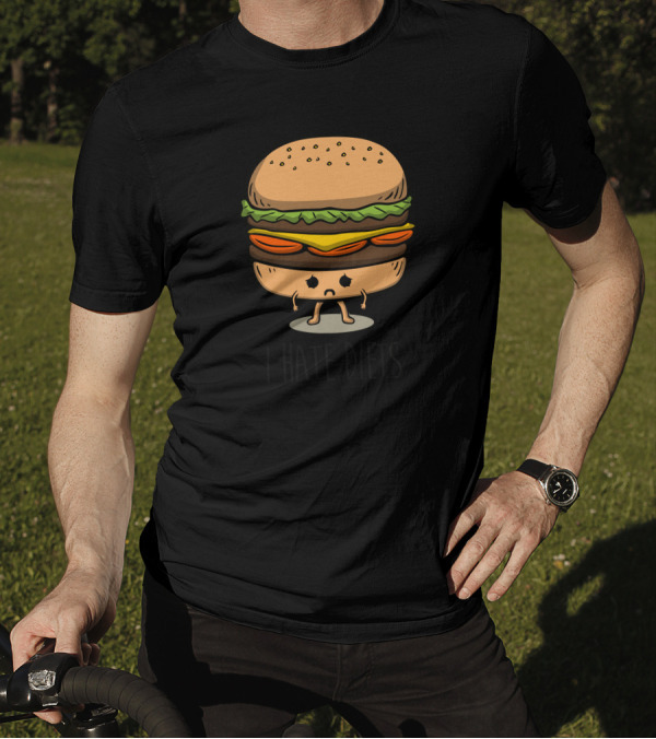 I Hate Diets Hamburger Character With Legs T-Shirt