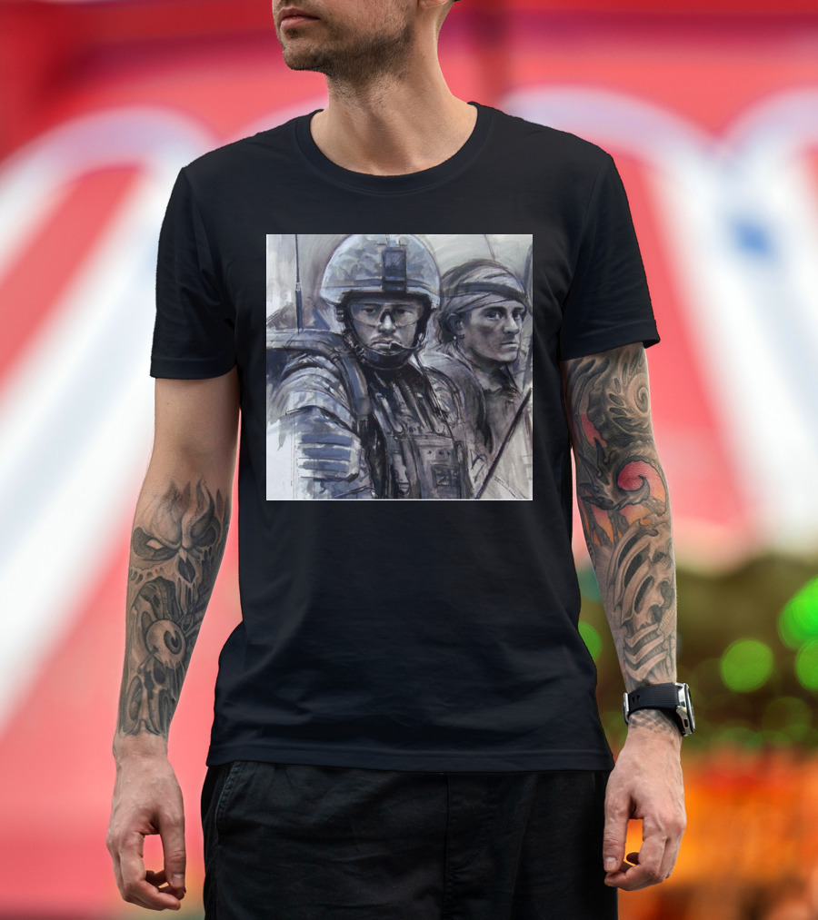 Phnantom Soldier and Comrade in Combat Gear T-Shirt