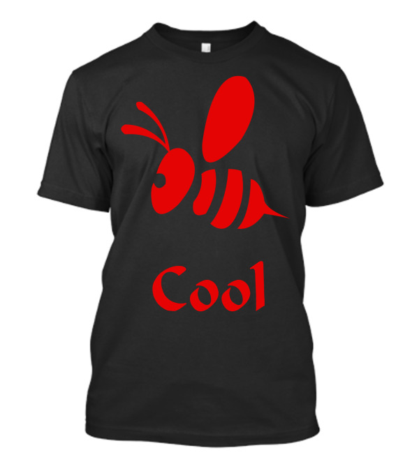 Cool Red Bee Puzzle Graphics T-Shirt