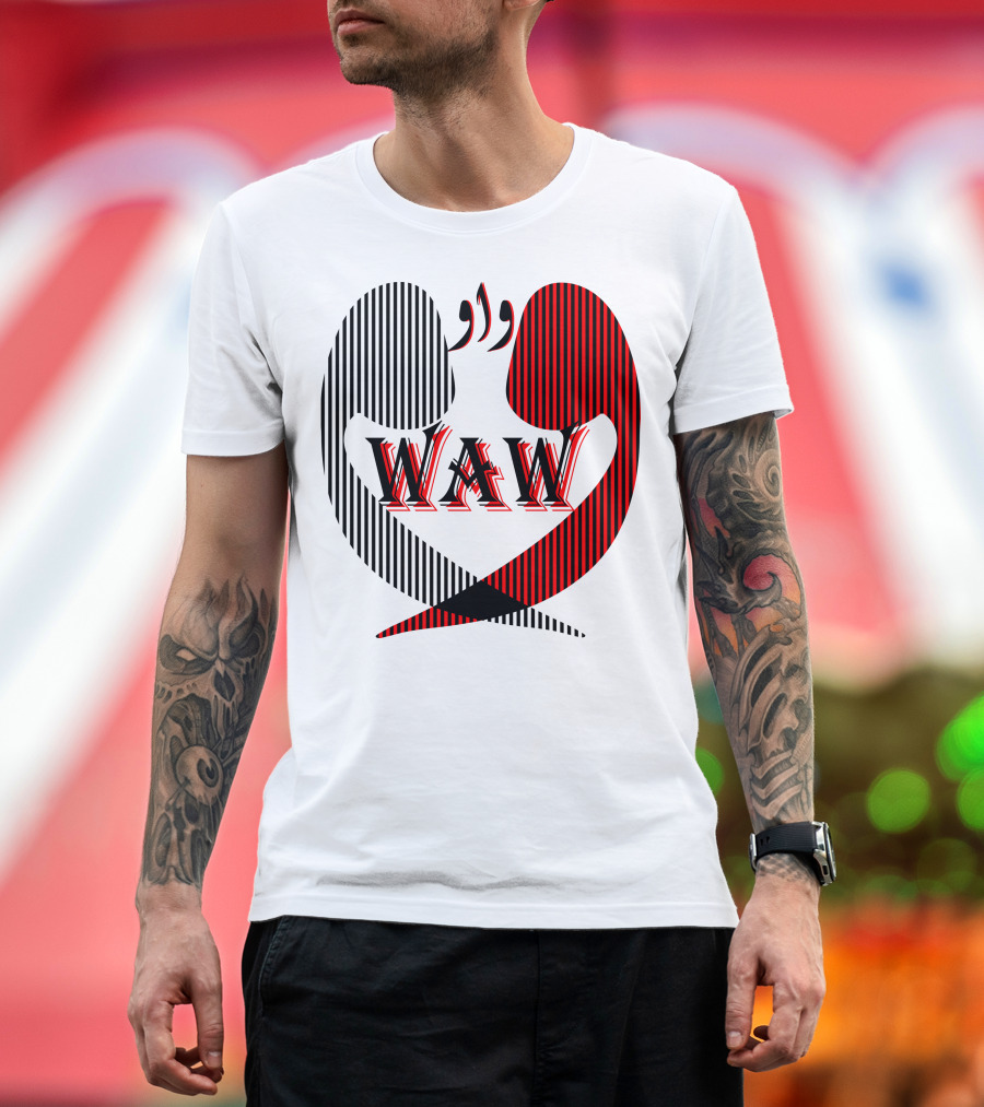 WAW Striped Abstract T-Shirt