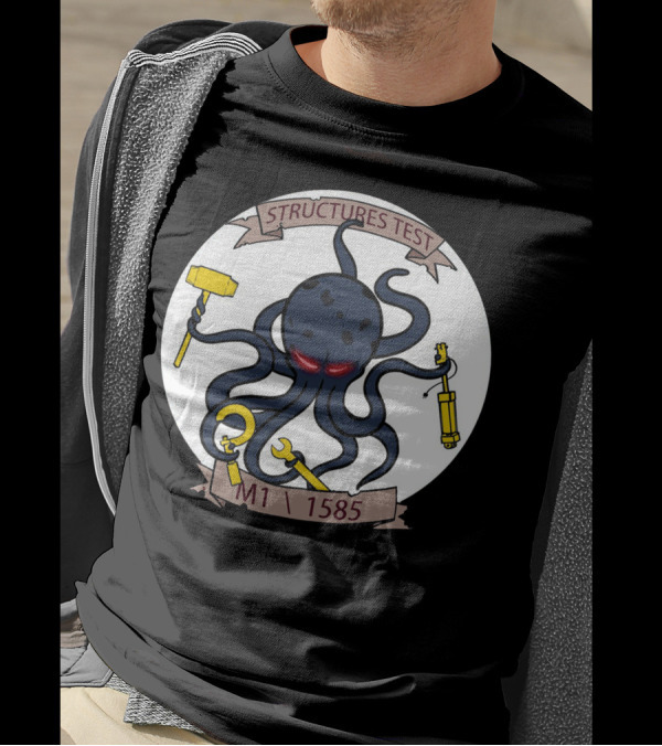 STRUCTURES TEST M1 1585 OCTOPUS WITH TOOLS T-Shirt