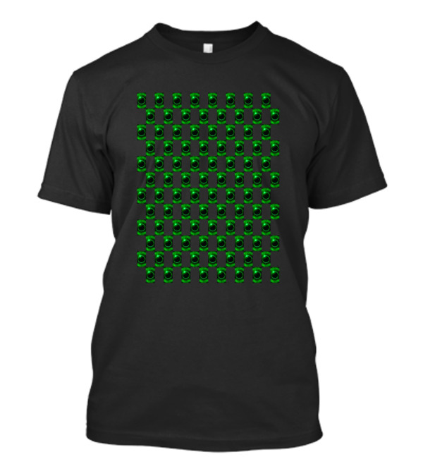 Green Solar Eclipse Pattern Of Green Lantern Rings T-Shirt