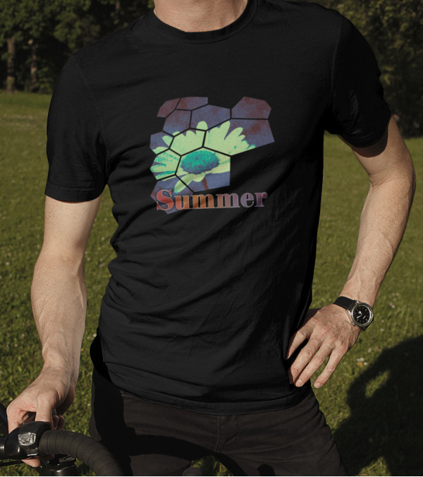 Summer Daisy Geometrical Forms T-Shirt