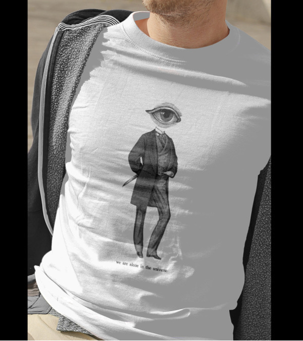 We Are Alone In The Universe Eye Head Gentleman T-Shirt