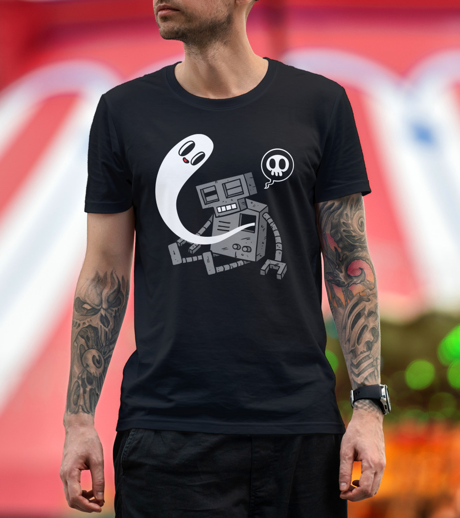 Dead Robot Ghost Spirit Skull T-Shirt