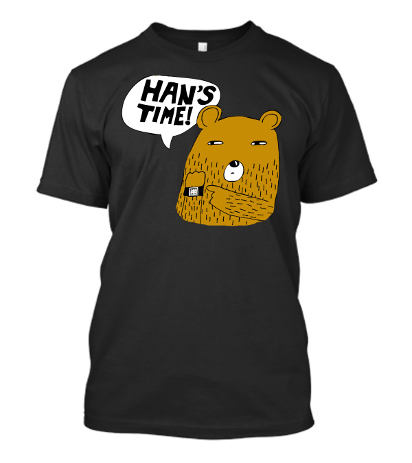 Han's Time Bear Holding Watch T-Shirt