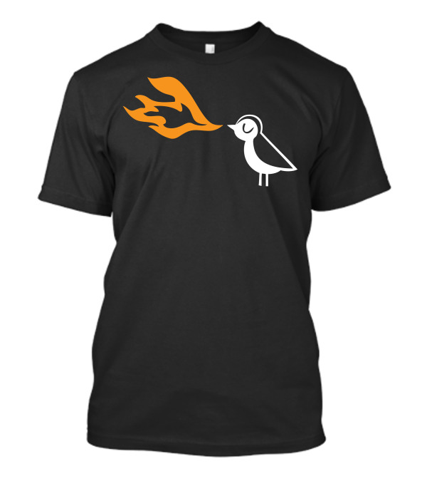 Piu Piu Bird Fire Breath Minimalist T-Shirt