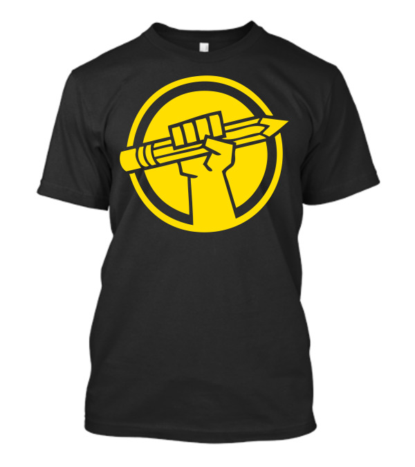 The Revolution Will Not Be Digitized Fist Holding Pencil T-Shirt