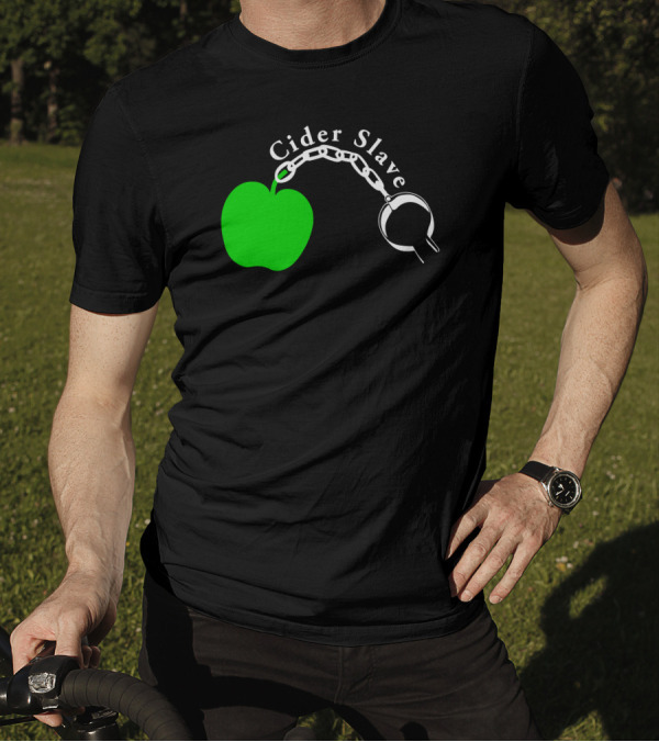Cider Slave Chain Green Apple Cyder Scrumpy West Country Drink T-Shirt