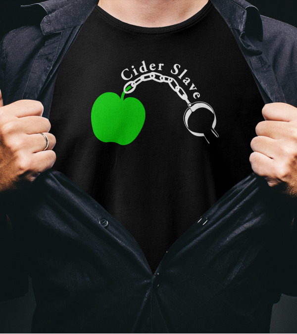 Cider Slave Chain Green Apple Cyder Scrumpy West Country Drink T-Shirt