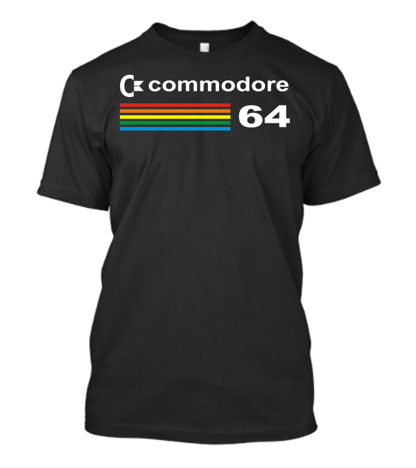Commodore 64 Retro Rainbow Stripes T-Shirt