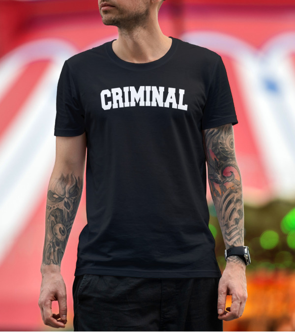 Premium T-Shirt: Criminal Rogue Biker Gang Music Rap T-Shirt Criminal Rogue Biker Gang Music Rap T-Shirt