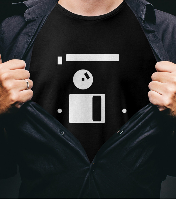 Floppy Disk Diskette Retro Video Game Controller T-Shirt