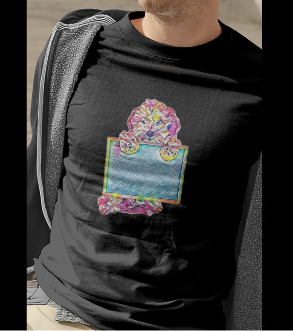 A Havanese And Poodle Mixed Colorful Abstract Frame T-Shirt