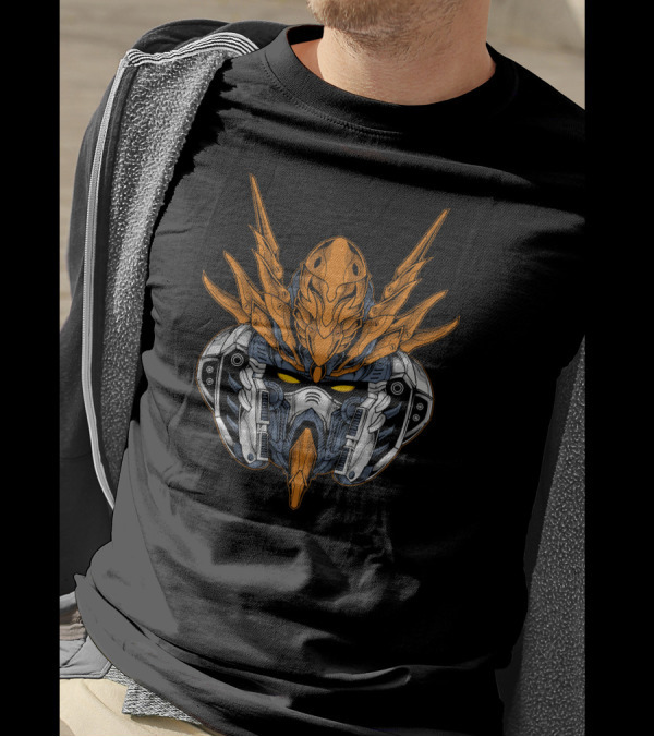 Custom Killer Robot Iconic Futuristic Mech Helmet T-Shirt