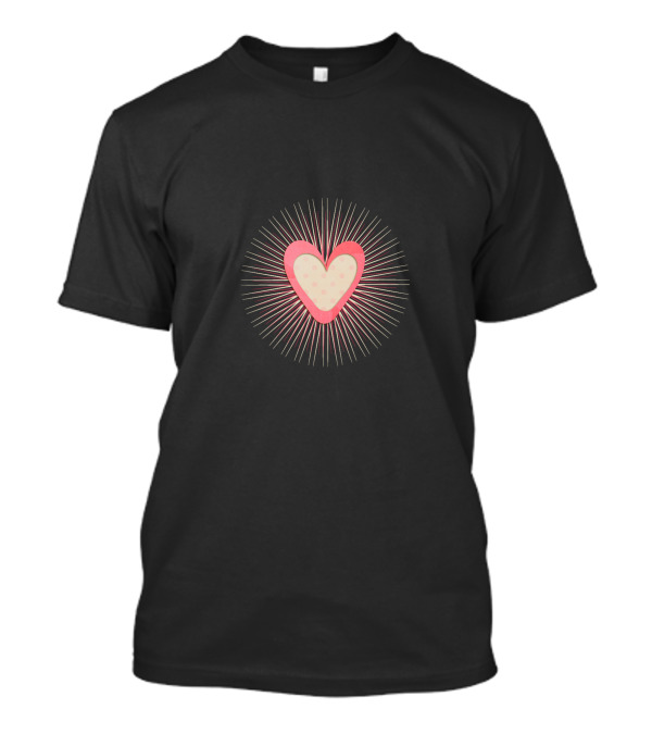 Exclusive Heart Shape Vector Burst T-Shirt