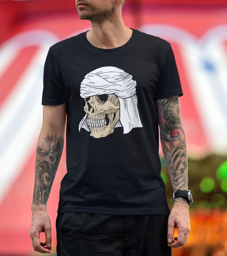 Khalifa Skull Turban T-Shirt