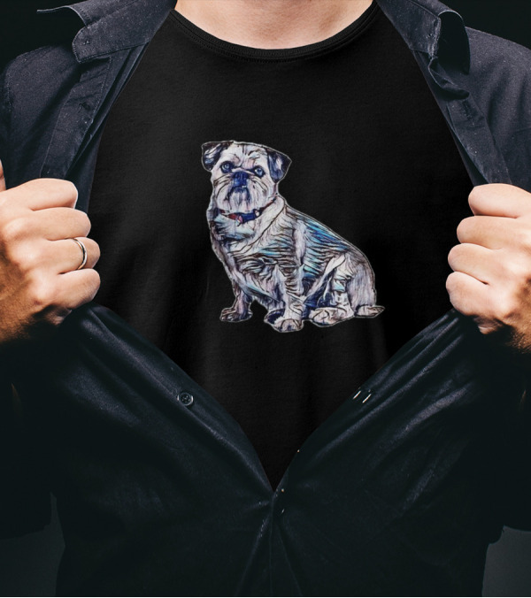 Beautiful Bulldog Side View T-Shirt