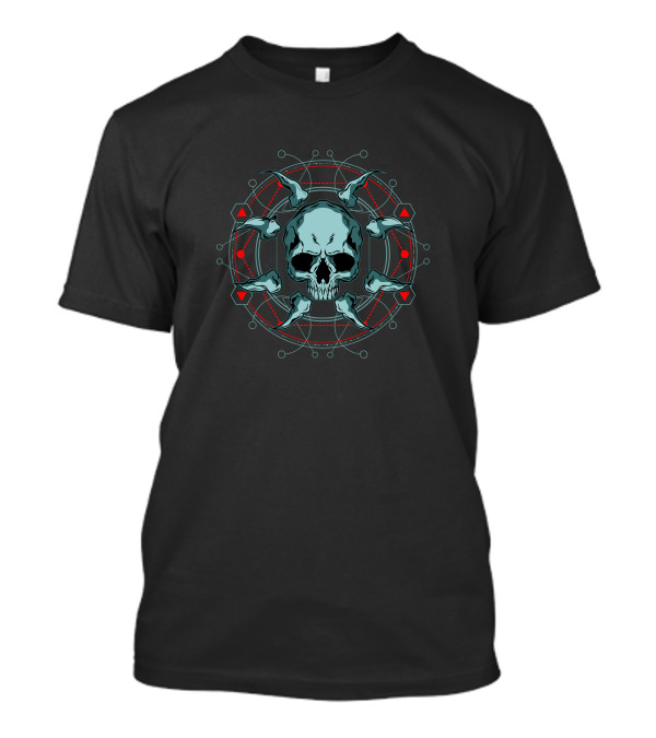 Skull And Bone Geometric T-Shirt