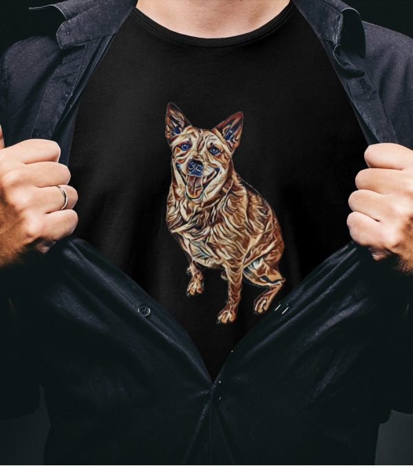 A Friendly Australian Cattle Dog Heeler T-Shirt