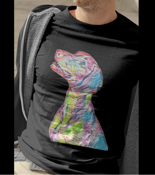 Colorful Side View Of A Vizsla T-Shirt