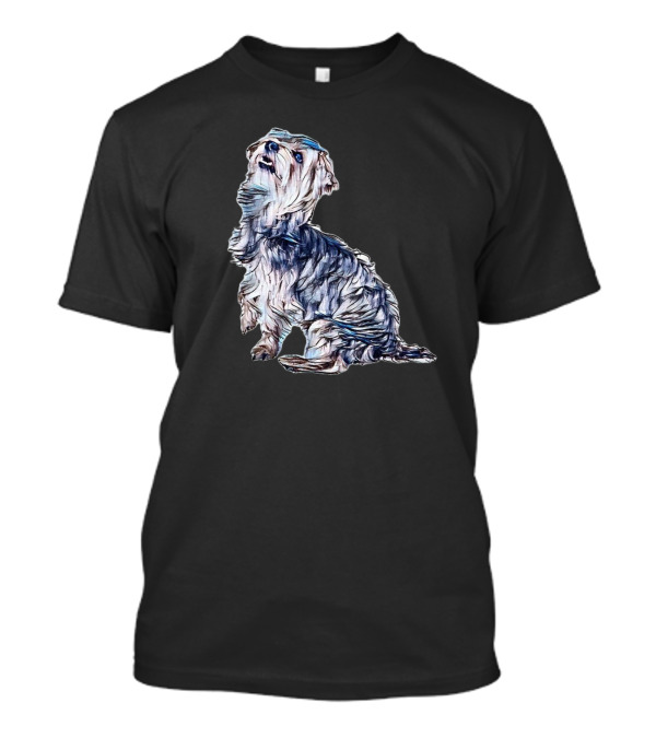 Side View Of Yorkshire Terrier Dog T-Shirt