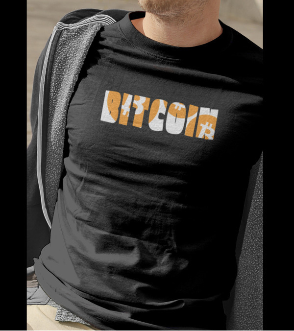 Bitcoin BTC Letters Cryptographic T-Shirt