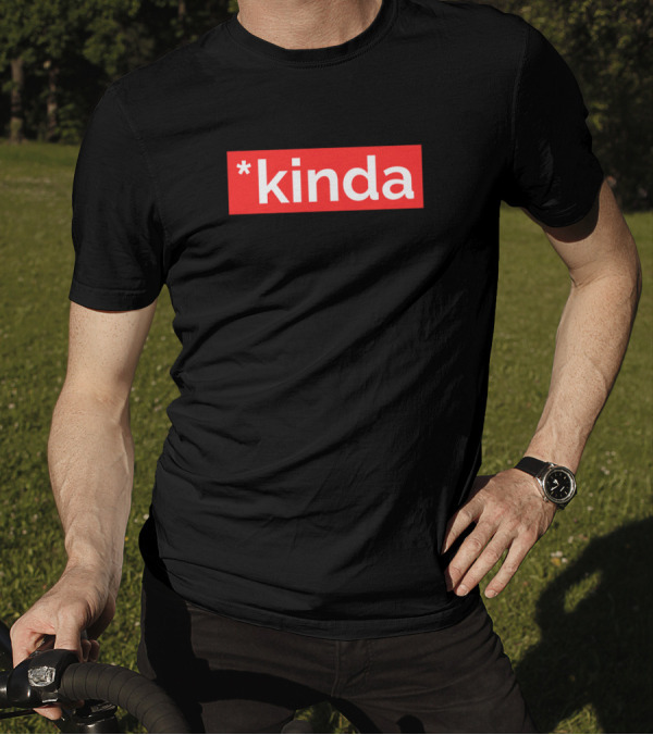 Funny Asterisk Kinda White Text T-Shirt